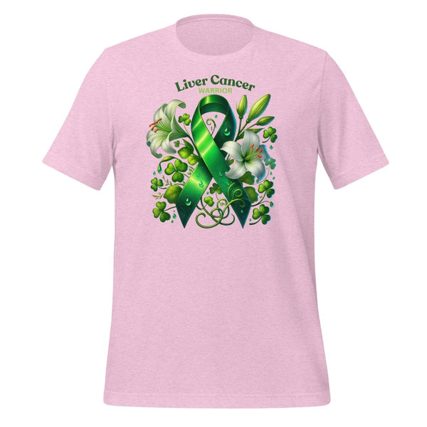 Liver Cancer Spring Tee - JohnVsGBMHeather Prism LilacS