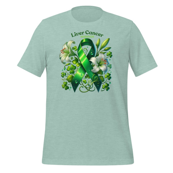 Liver Cancer Spring Tee - JohnVsGBMHeather Prism Dusty BlueS