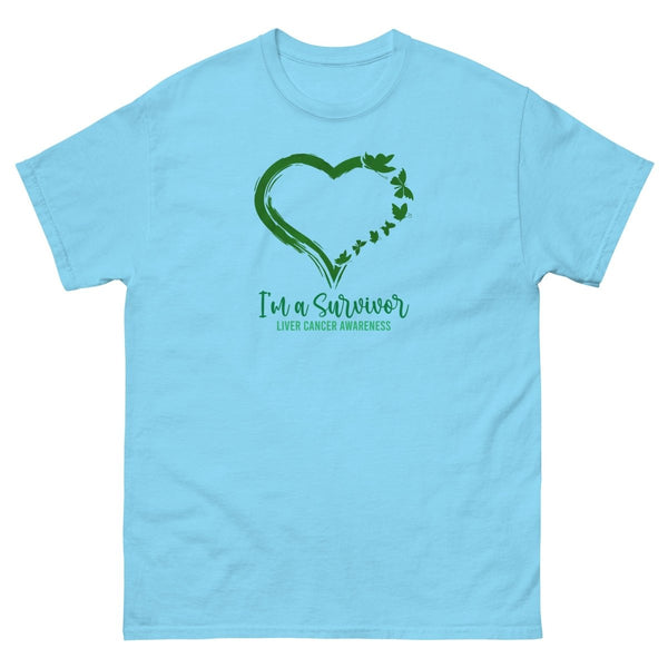 Liver Cancer Survivor Heart Tee - JohnVsGBMSkyS