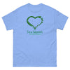 Liver Cancer Survivor Heart Tee - JohnVsGBMCarolina BlueS