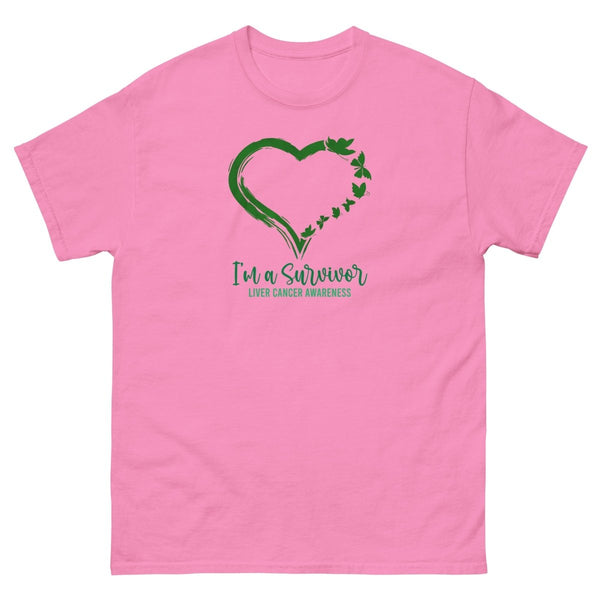 Liver Cancer Survivor Heart Tee - JohnVsGBMAzaleaS