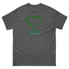 Liver Cancer Survivor Heart Tee - JohnVsGBMDark HeatherS