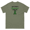 Liver Cancer Survivor Looks Tee - JohnVsGBMMilitary GreenS