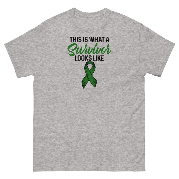 Liver Cancer Survivor Looks Tee - JohnVsGBMSport GreyS