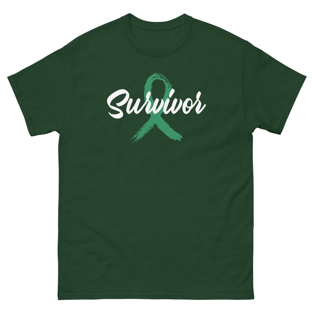 Liver Cancer Survivor Ribbon Tee - JohnVsGBMForest GreenS