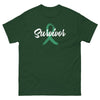 Liver Cancer Survivor Ribbon Tee - JohnVsGBMForest GreenS