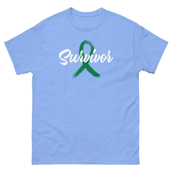 Liver Cancer Survivor Ribbon Tee - JohnVsGBMCarolina BlueS