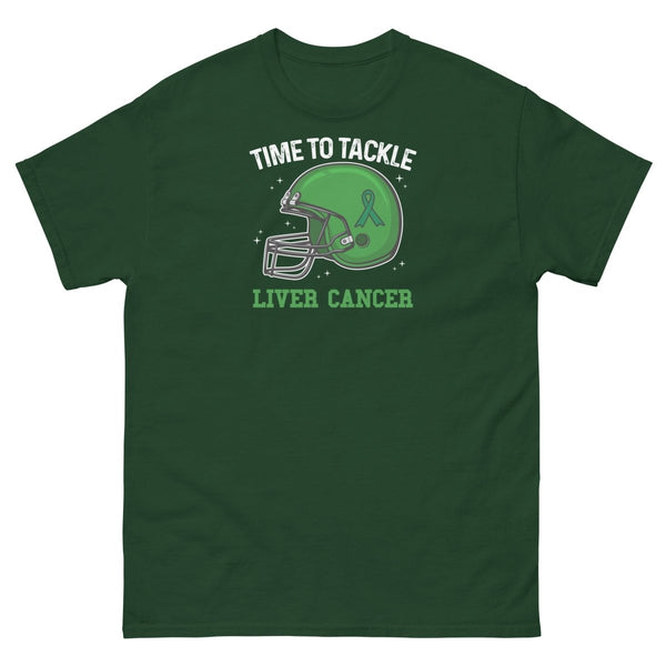 Liver Cancer Tackle Tee - JohnVsGBMForest GreenS