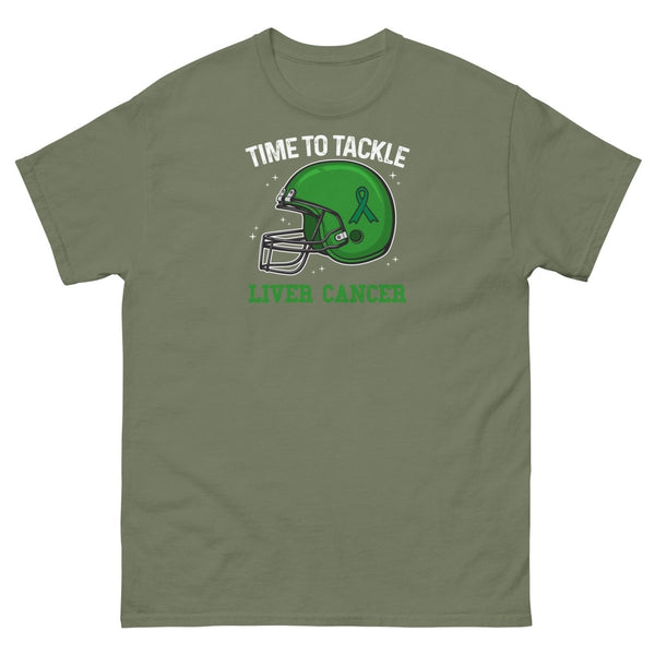 Liver Cancer Tackle Tee - JohnVsGBMMilitary GreenS