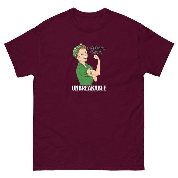 Liver Cancer Unbreakable Tee - JohnVsGBMMaroonS