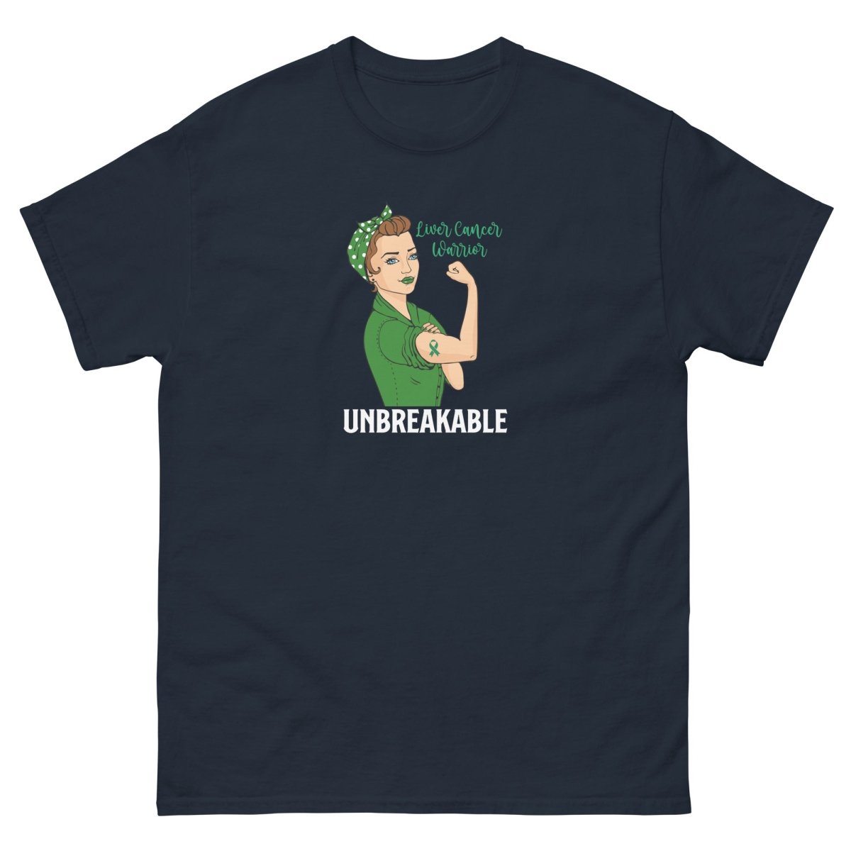 Liver Cancer Unbreakable Tee - JohnVsGBMNavyS