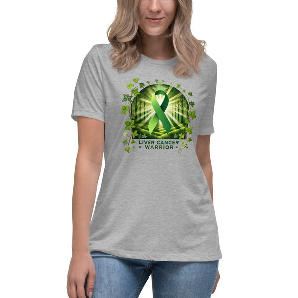 Liver Cancer Warrior Forest Tee - JohnVsGBMAthletic HeatherS