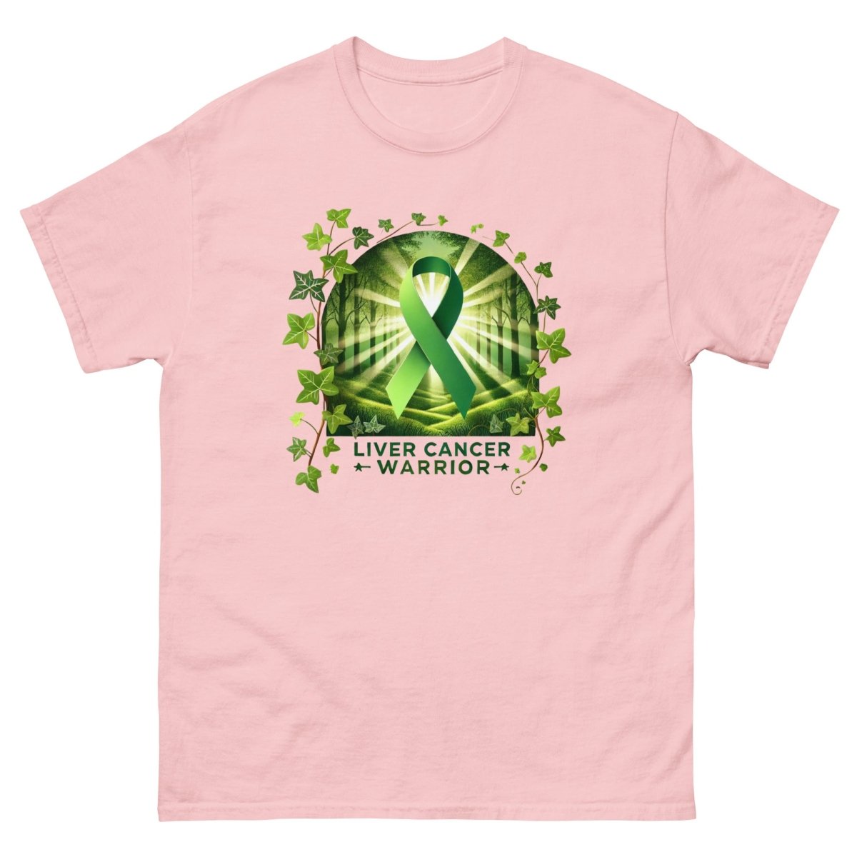 Liver Cancer Warrior Forest Tee - JohnVsGBMLight PinkS