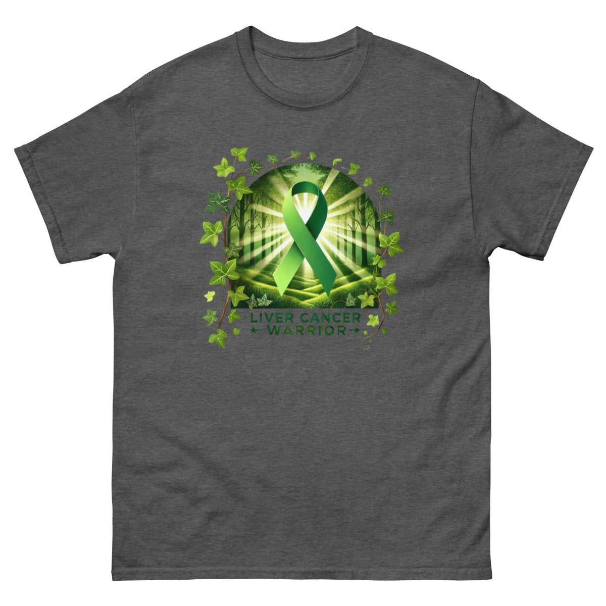 Liver Cancer Warrior Forest Tee - JohnVsGBMDark HeatherS