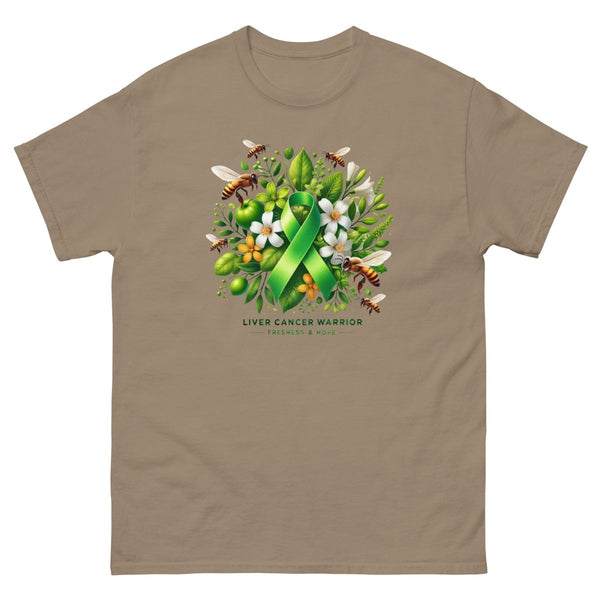 Liver Cancer Warrior Spring Tee - JohnVsGBMBrown SavanaS