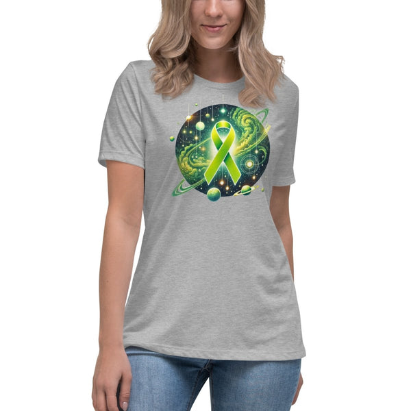 Liver Cancer Women's Galaxy Dust Tee - JohnVsGBMAthletic HeatherS