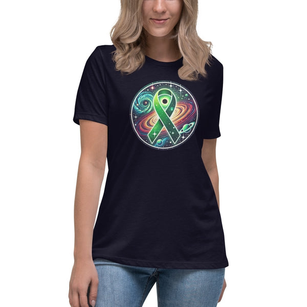 Liver Cancer Women's Galaxy Tee - JohnVsGBMNavyS