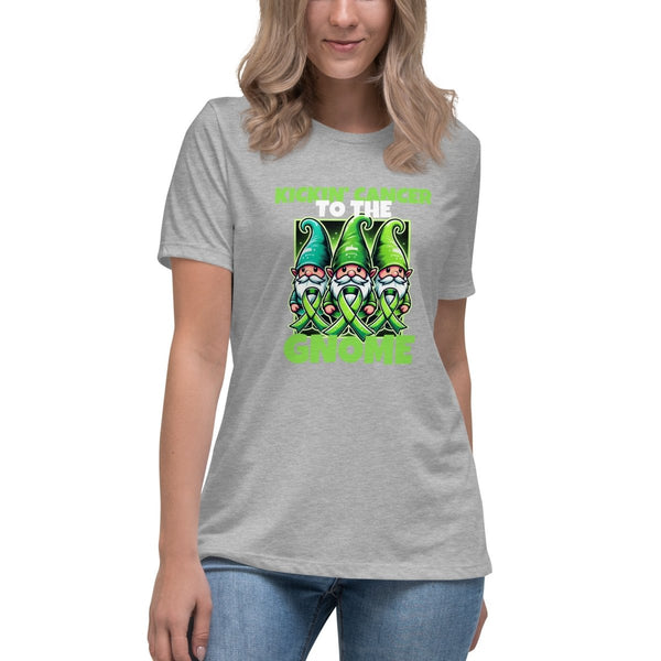 Liver Cancer Women's Gnome Tee - JohnVsGBMAthletic HeatherS