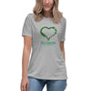 Liver Cancer Women's Heart Tee - JohnVsGBMAthletic HeatherS