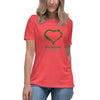 Liver Cancer Women's Heart Tee - JohnVsGBMHeather RedS