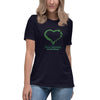 Liver Cancer Women's Heart Tee - JohnVsGBMNavyS