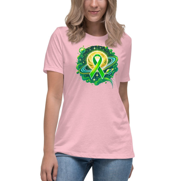 Liver Cancer Women's Moon Galaxy Tee - JohnVsGBMPinkS