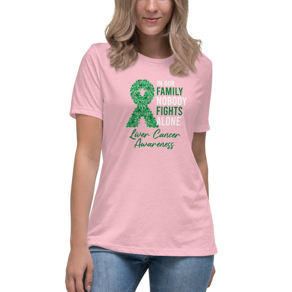 Liver Cancer Women's Nobody Tee - JohnVsGBMPinkS