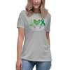 Liver Cancer Women's Peace Tee - JohnVsGBMAthletic HeatherS