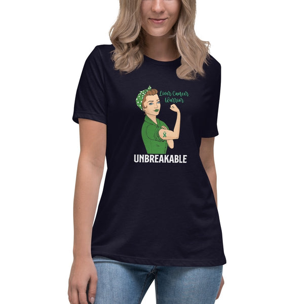 Liver Cancer Women's Unbreakable Tee - JohnVsGBMNavyS