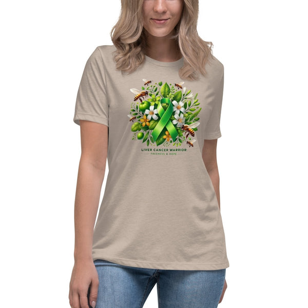 Liver Cancer Women's Warrior Spring Tee - JohnVsGBMHeather StoneS