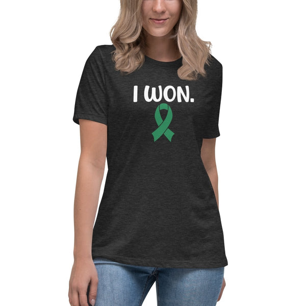 Liver Cancer Women's Won Tee - JohnVsGBMDark Grey HeatherS