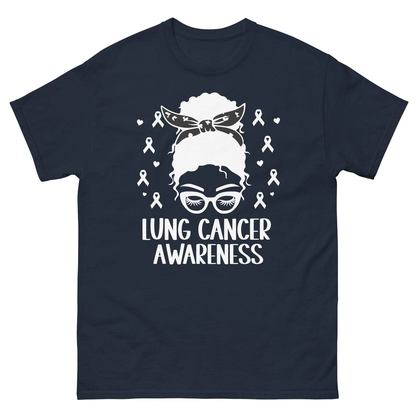 Lung Cancer Awareness Girl Tee - JohnVsGBMNavyS