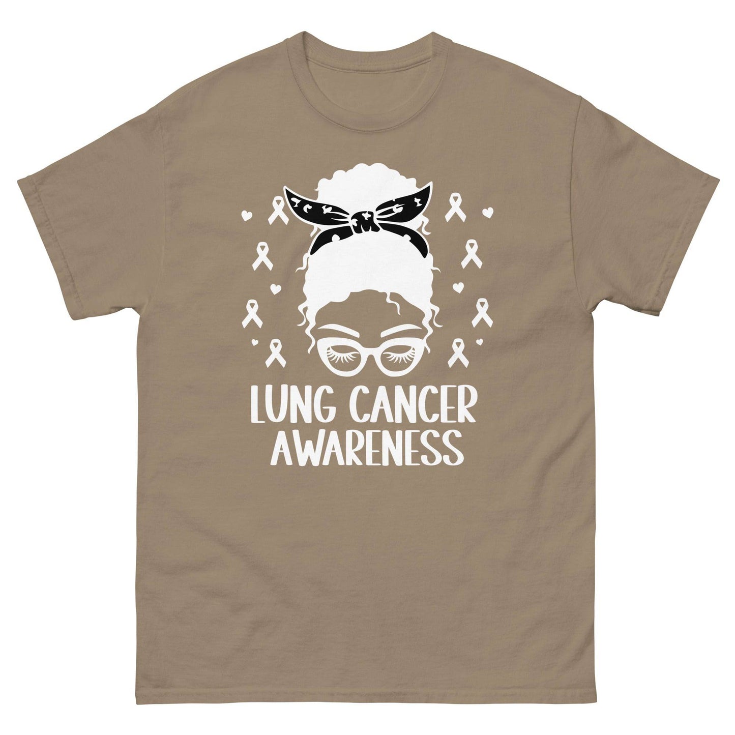 Lung Cancer Awareness Girl Tee - JohnVsGBMBrown SavanaS