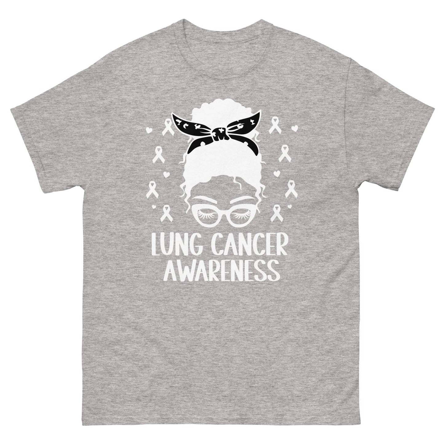 Lung Cancer Awareness Girl Tee - JohnVsGBMSport GreyS