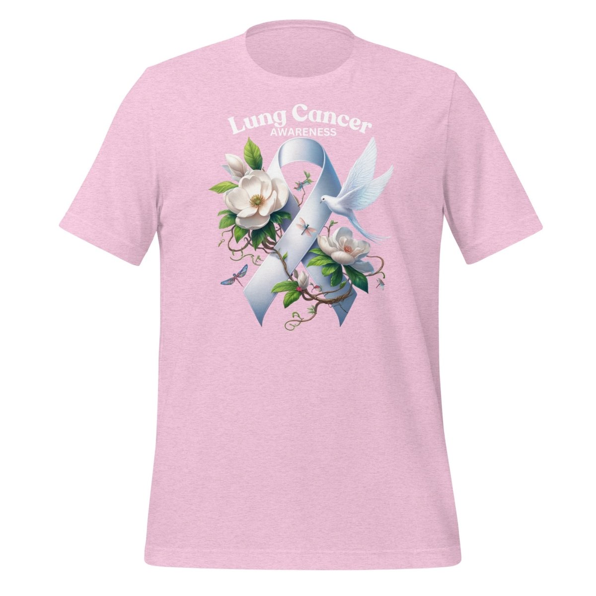 Lung Cancer Awareness Spring Tee - JohnVsGBMHeather Prism LilacS