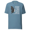 Lung Cancer Butterfly Daughter Tee - JohnVsGBMSteel BlueXS