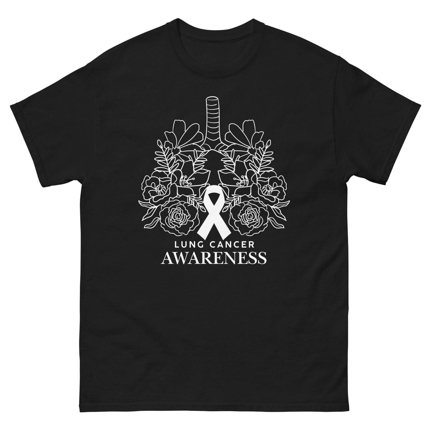 Lung Cancer Flower Lungs Tee - JohnVsGBMBlackS