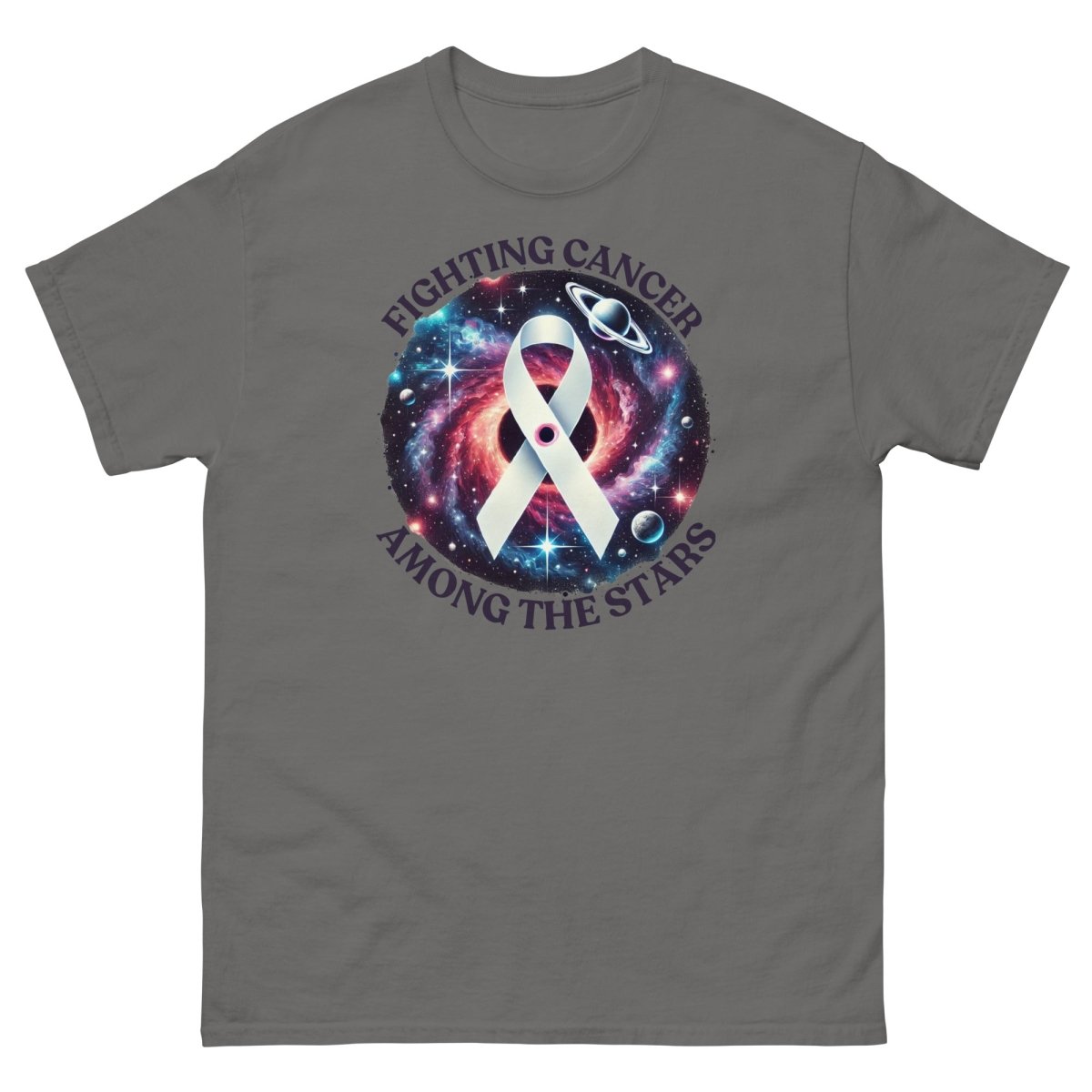 Lung Cancer Galaxy Tee - JohnVsGBMCharcoalS