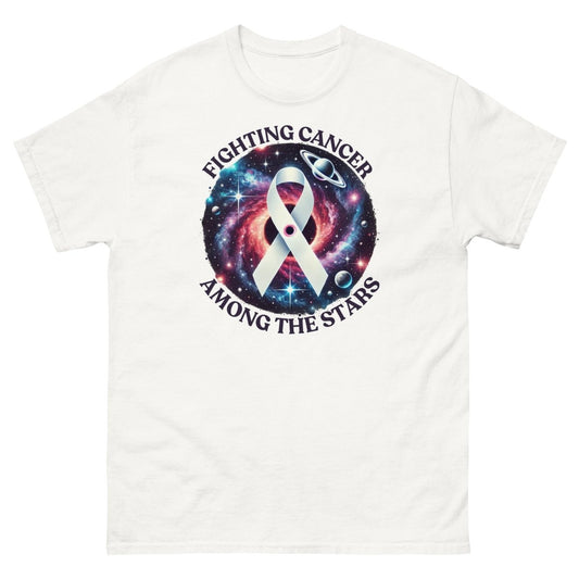 Lung Cancer Galaxy Tee - JohnVsGBMWhiteS