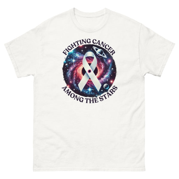 Lung Cancer Galaxy Tee - JohnVsGBMWhiteS