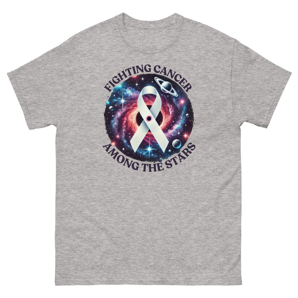 Lung Cancer Galaxy Tee - JohnVsGBMSport GreyS