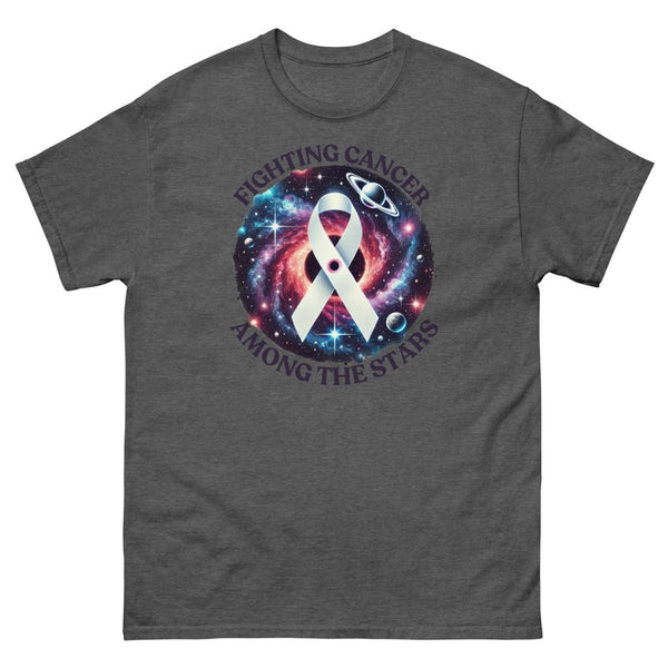 Lung Cancer Galaxy Tee - JohnVsGBMDark HeatherS