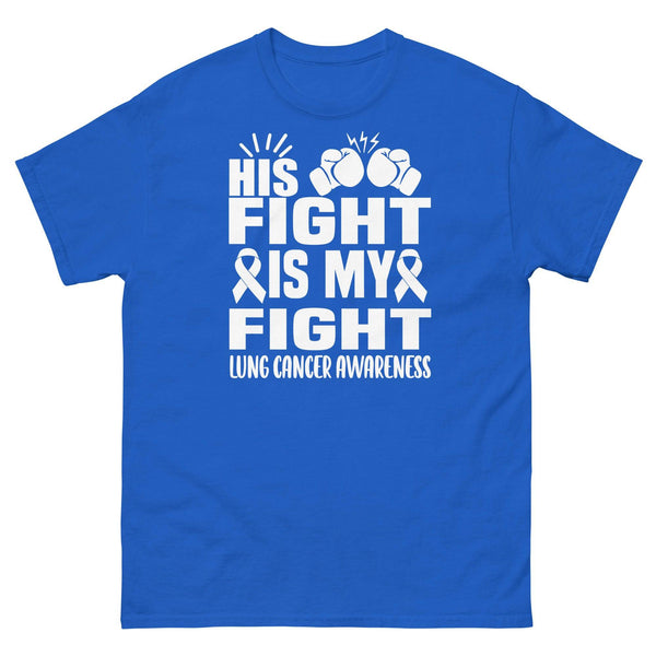 Lung Cancer His Fight is My Fight Tee - JohnVsGBMRoyalS