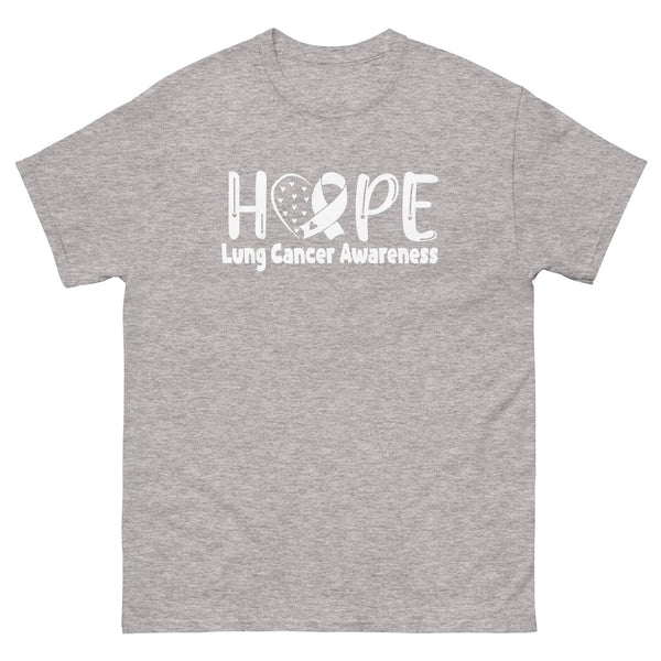 Lung Cancer Hope Tee - JohnVsGBMSport GreyS