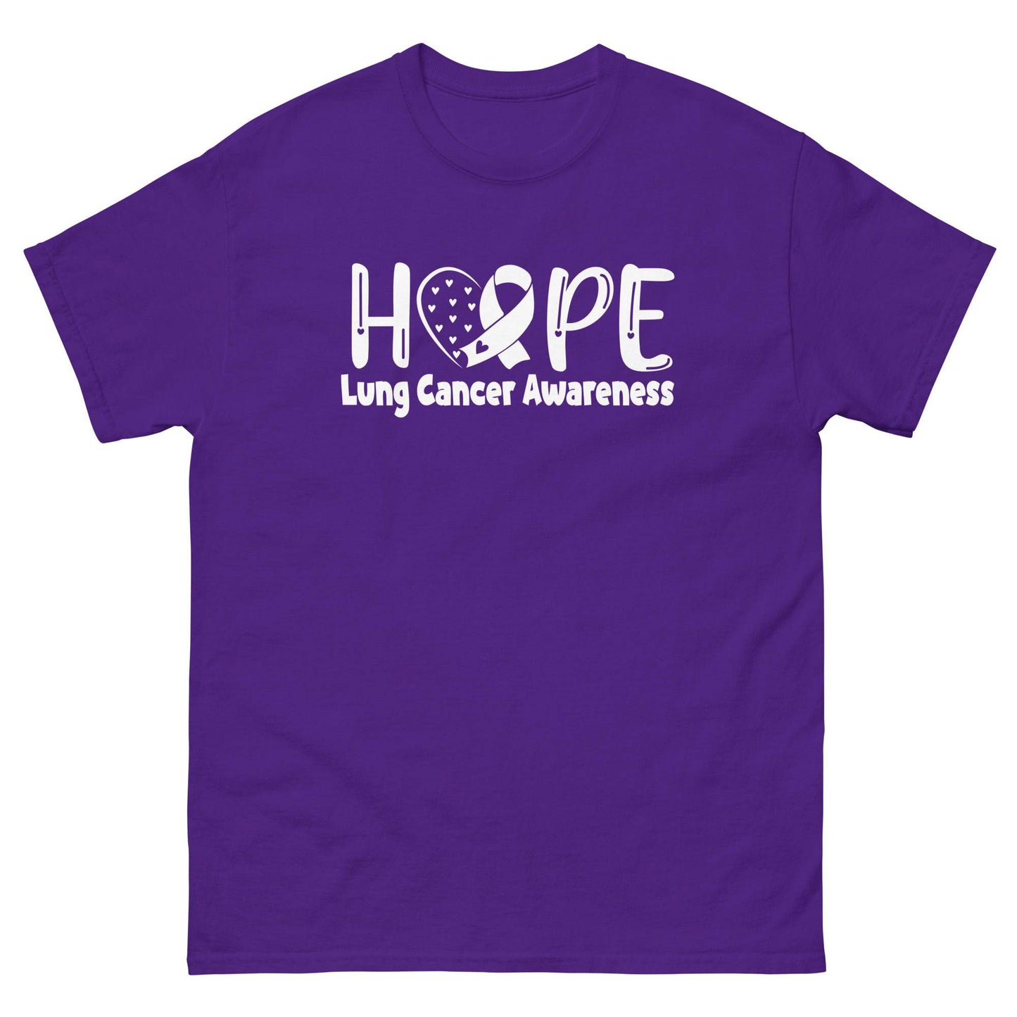 Lung Cancer Hope Tee - JohnVsGBMPurpleS