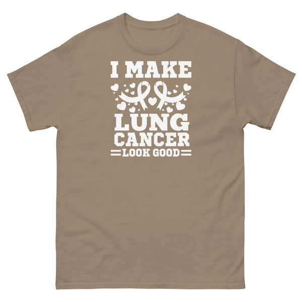 Lung Cancer I Make It Look Good Tee - JohnVsGBMBrown SavanaS