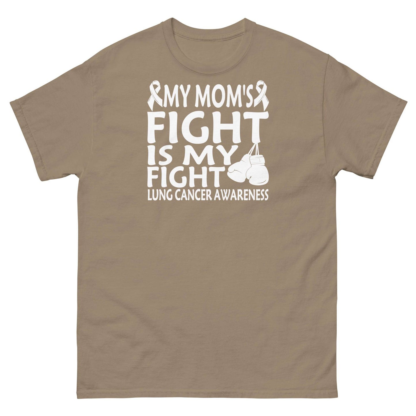 Lung Cancer My Mom's Fight Tee - JohnVsGBMBrown SavanaS