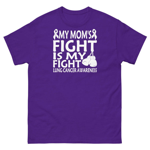 Lung Cancer My Mom's Fight Tee - JohnVsGBMPurpleS