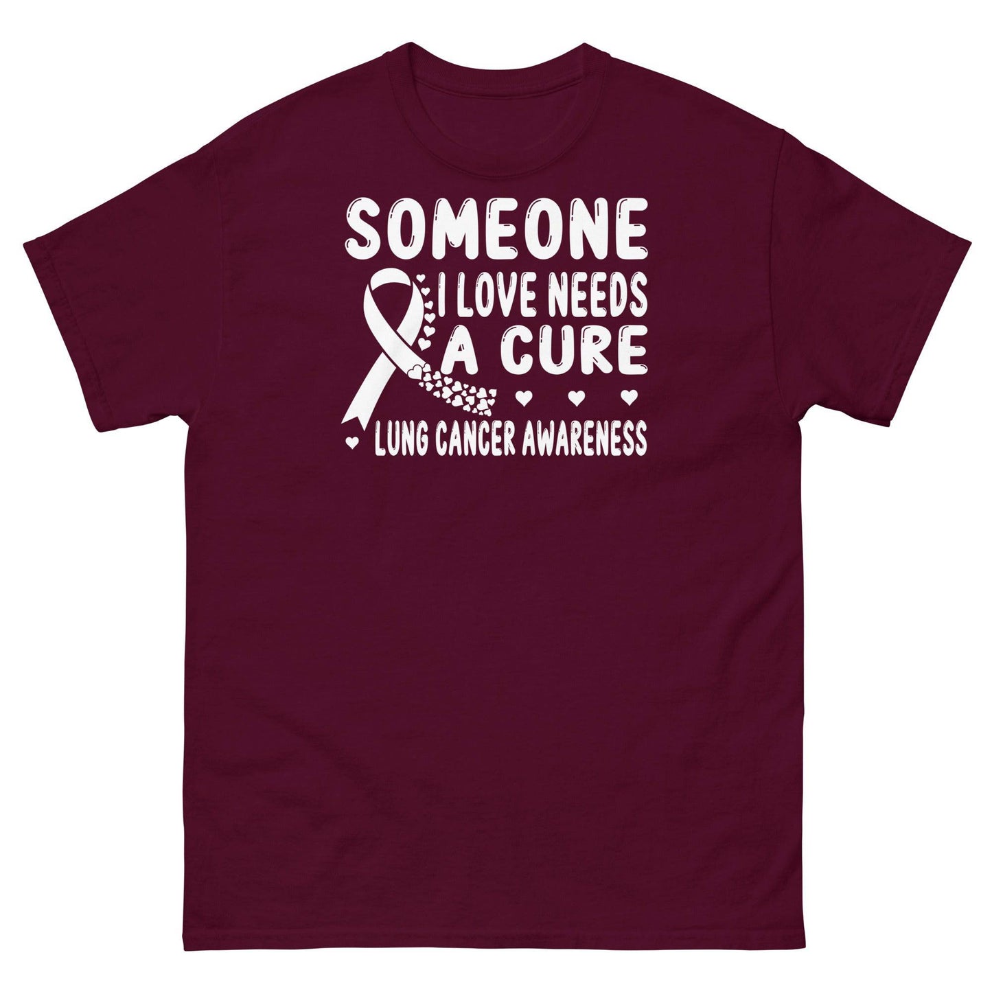 Lung Cancer Needs a Cure Tee - JohnVsGBMMaroonS