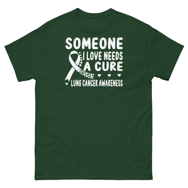 Lung Cancer Needs a Cure Tee - JohnVsGBMForest GreenS